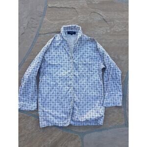 Burberry Beige Nova Check Pajama Shirt Top Size Medium